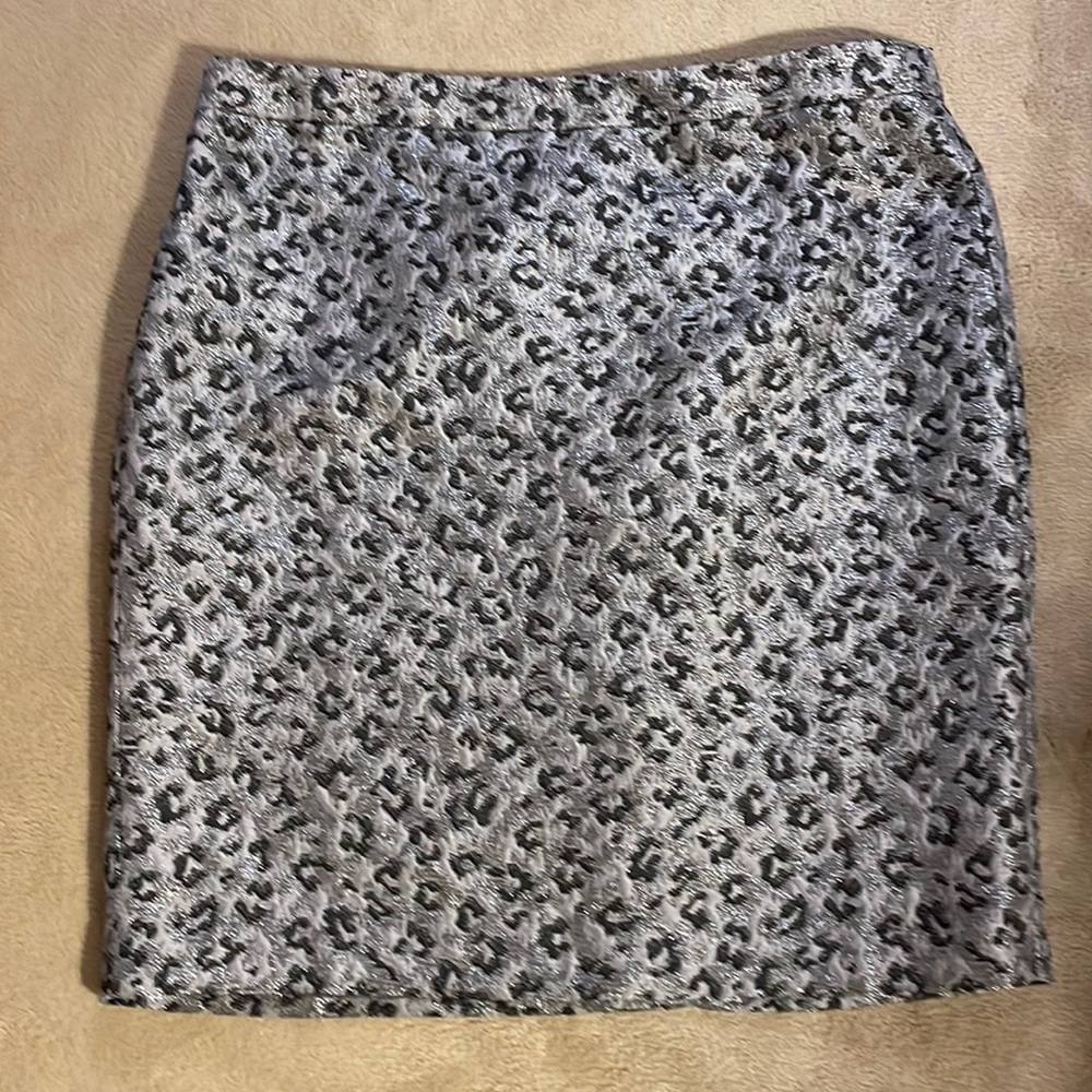 NWOT Loft brocade skirt